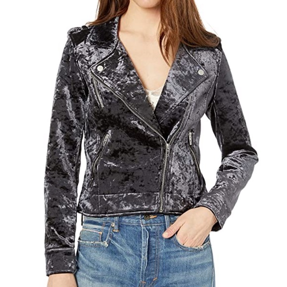 Blank NYC Velvet Moto Jacket